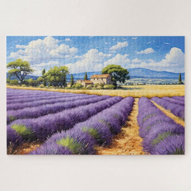Puzzle avec charme lavande Provence France (Horizontal)