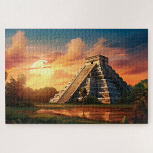 Puzzle avec Chichen Itza, Mexique.