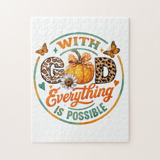 Puzzle Avec Dieu, tout est possible (Vertical)