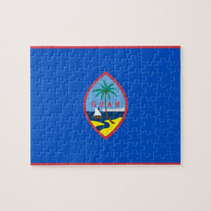 Puzzle avec drapeau de Guam
