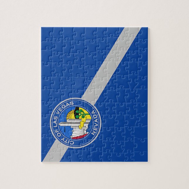 Puzzle avec drapeau de Las Vegas City (Vertical)