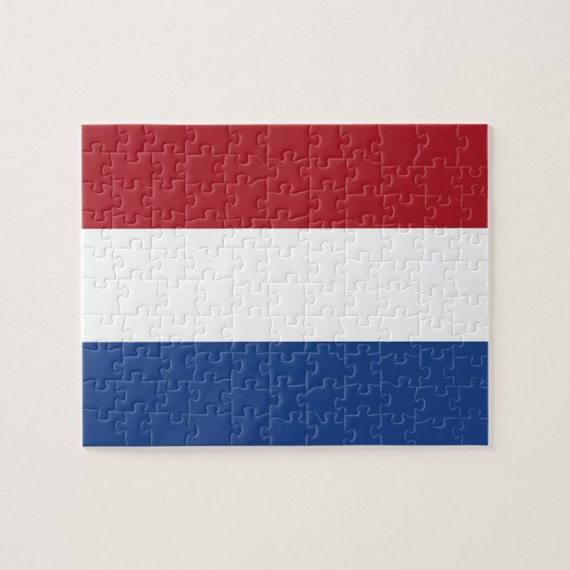 Puzzle avec drapeau de Pays-Bas (Horizontal)