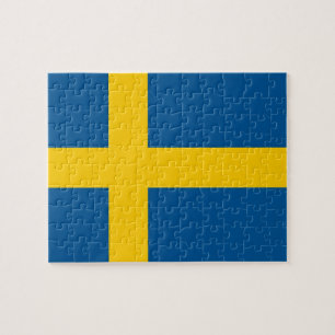 Puzzle avec Drapeau de Suède