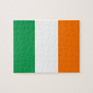 Puzzle avec drapeau d'Irlande