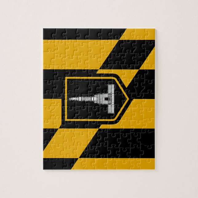 Puzzle avec le drapeau de Baltimore City (Vertical)