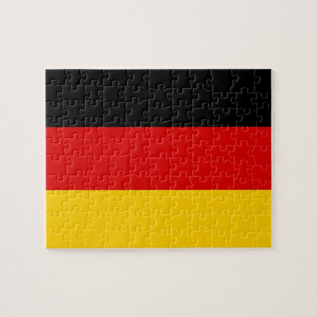 Puzzle avec le drapeau de l'Allemagne (Horizontal)
