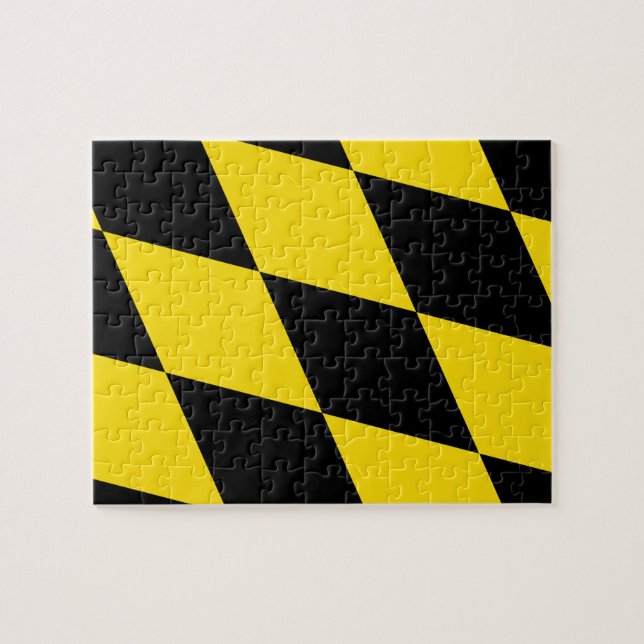 Puzzle avec le drapeau de Munich (Horizontal)