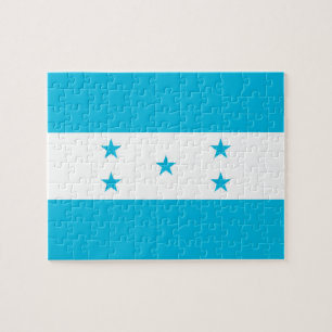 Puzzle avec le drapeau du Honduras