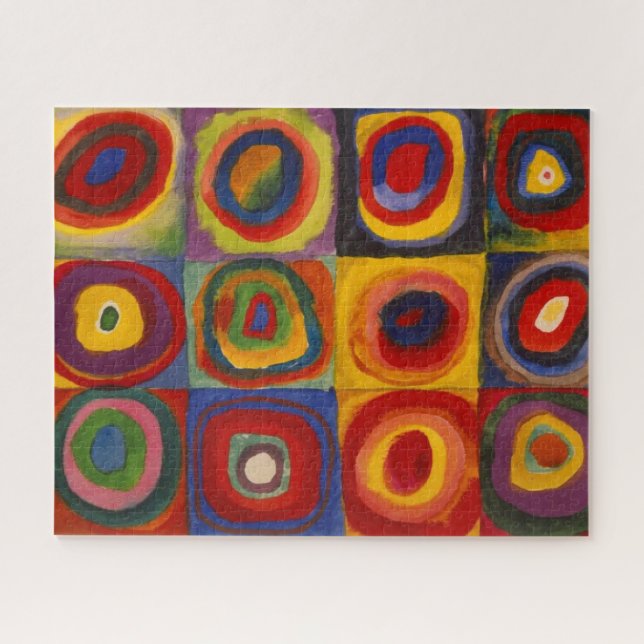 Puzzle avec les Carrés et cercles de Kandinsky (Horizontal)