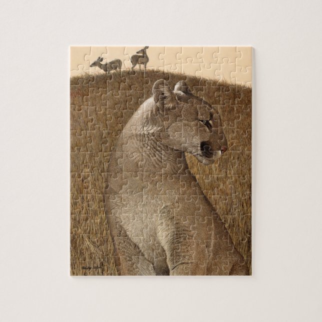 Puzzle avec l'ORDRE NATUREL de cerfs communs de (Vertical)