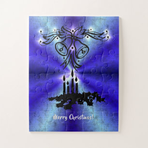 Puzzle Avent, Artdeco de Noël sur Blue Green Rainbow