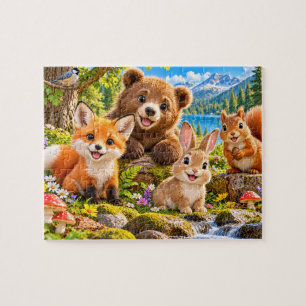 Puzzle Aventure d'animaux de la forêt