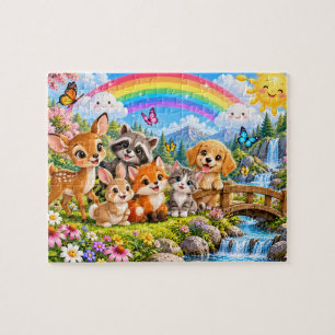 Puzzle Aventure d'animaux mignons de la forêt