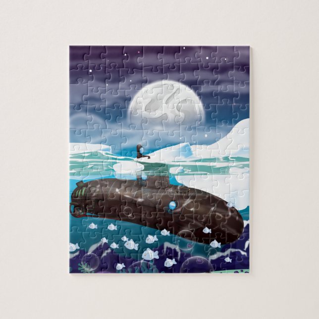 Puzzle Aventure sous-marine dans l'Arctique (Vertical)