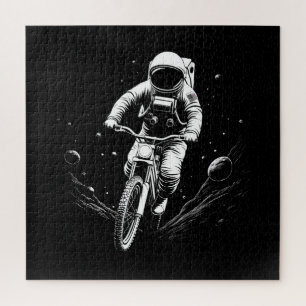 Puzzle Aventure spatiale en vélo astronaute cosmique