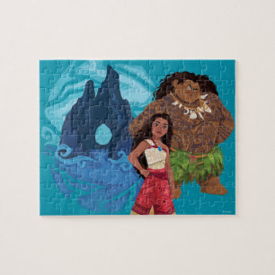 Puzzle Aventures Moana & Maui en Océanie