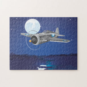 Puzzle Avion de chasse vintage