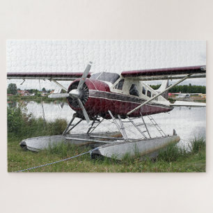 Puzzle Avion flottant, Lake Hood, Anchorage, Alaska, USA 
