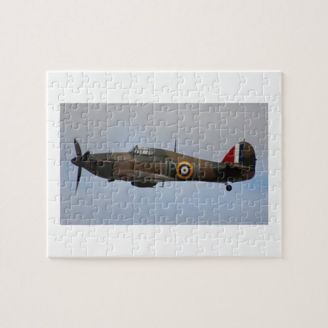 Puzzle Avion Hurricane Fighter Avion militaire 2ÈME GUERR (Horizontal)