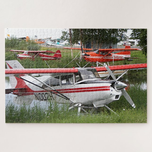 Puzzle Avions flottants 5, Lake Hood, Anchorage, Alaska,  (Horizontal)