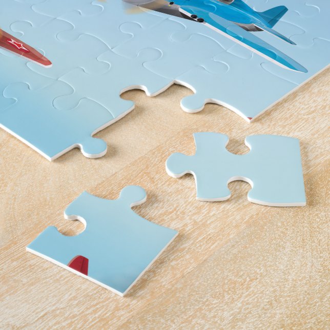 Puzzle Avions jouets (Côté)