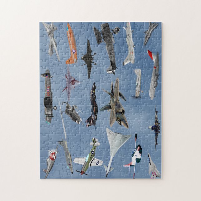 PUZZLE AVIONS SUR UN CIEL BLEU DE LA CAROLINE (Vertical)