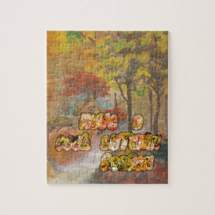 Puzzle Avoir un Cool Saison d'automne Art Vintage Imprime