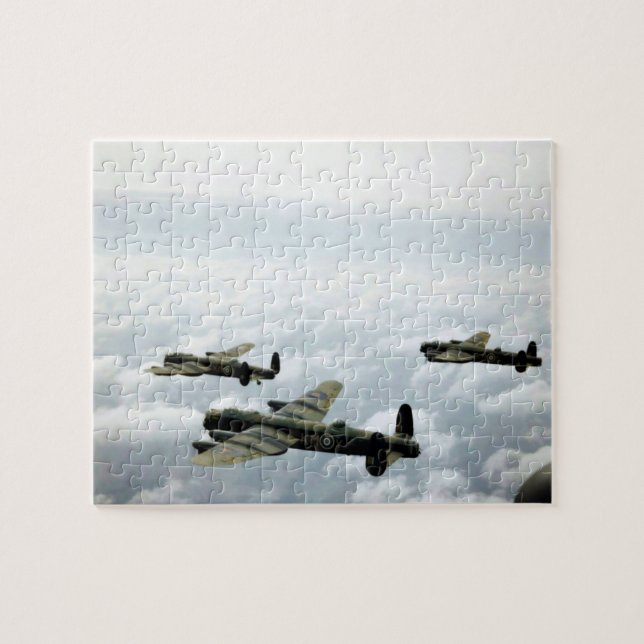 Puzzle Avro Lancaster - Photographie de l'aviation Vintag (Horizontal)