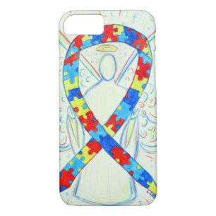 Puzzle Awareness Ribbon Angel Custom iPhone 7 Case