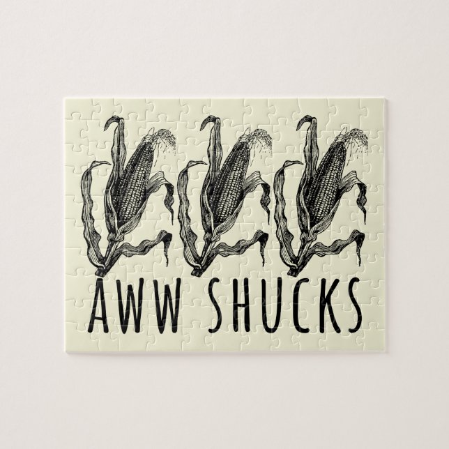 Puzzle Aww Shucks Corn Husk Funny Farm (Horizontal)