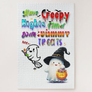Puzzle Ayez des nuits flippantes remplies de friandises d