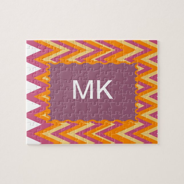 Puzzle Aztec Tribal ZigZag (Horizontal)