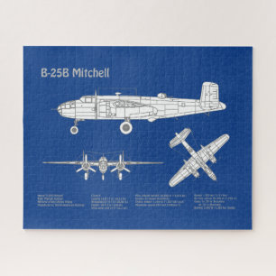 Puzzle B-25B Mitchell Doolittle - Plan d'avion ABD