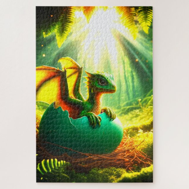 Puzzle Baby Dragon (Vertical)