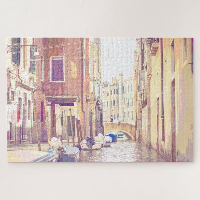 Puzzle Back Street Venise Impressionniste numérique Pop A (Horizontal)