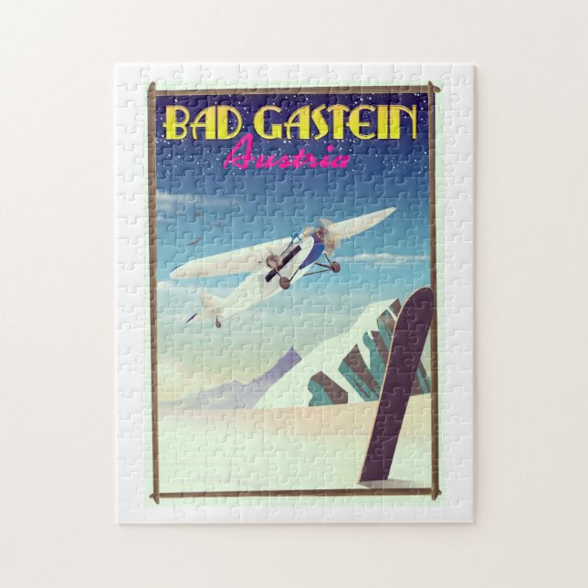 Puzzle Bad Gastein Autriche Snowboard poster (Vertical)