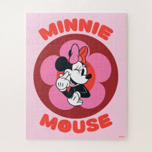 Puzzle Badge Rétro Minnie Mouse Classique