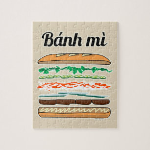 Puzzle Baguette vietnamienne de pain français de sandwich