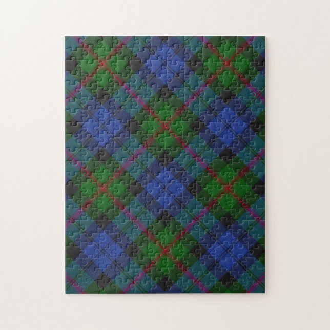 Puzzle Baird Tartan Plaid Motif (Vertical)
