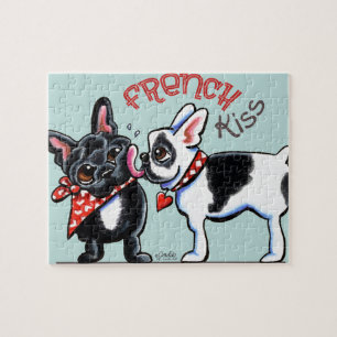 Puzzle Baiser de bouledogue français