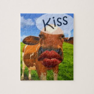 Puzzle Baiser de vache ! Mignon et amusant !