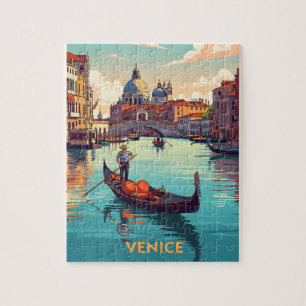 Puzzle Balade en gondole à Venise avec des bâtiments hist