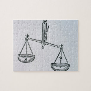 Puzzle Balance (les échelles) une illustration du 'Poeti