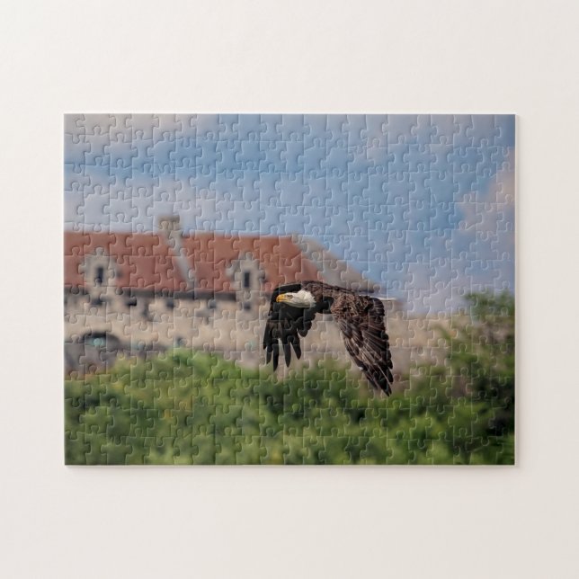 Puzzle Bald Eagle en passant par Fort Ticondéroga (Horizontal)