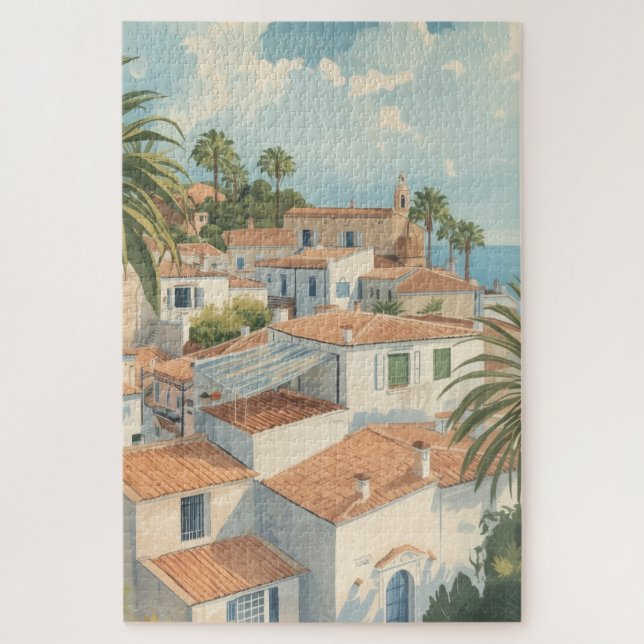 Puzzle Balearic Islands Vintage French Travel (Vertical)