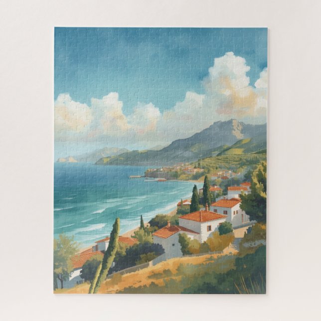 Puzzle Balearic Islands Vintage French Travel (Vertical)