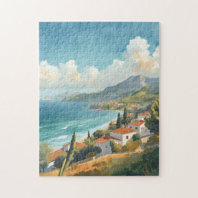 Puzzle Balearic Islands Vintage French Travel (Vertical)