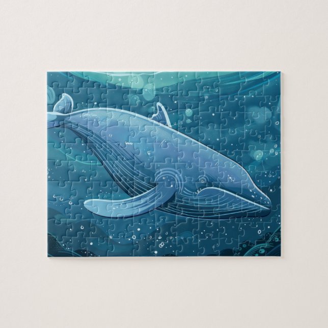 Puzzle Baleine bleue (Horizontal)