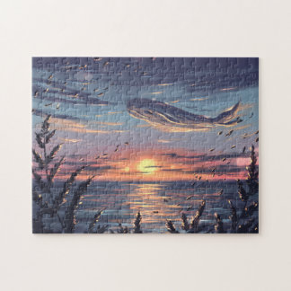 Puzzle Baleine dans les nuages