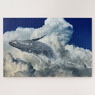 Puzzle Baleine et nuages